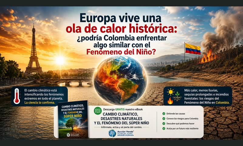 Europa vive una ola de calor histórica: ¿podría Colombia enfrentar algo similar con el Fenómeno del Niño? Europa vive una ola de calor histórica: ¿podría Colombia enfrentar algo similar con el Fenómeno del Niño?